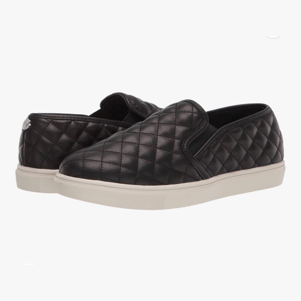 Steve Madden Women's Ecentrcq; US Size 8.5; Black shoe, white sole; Like-new.